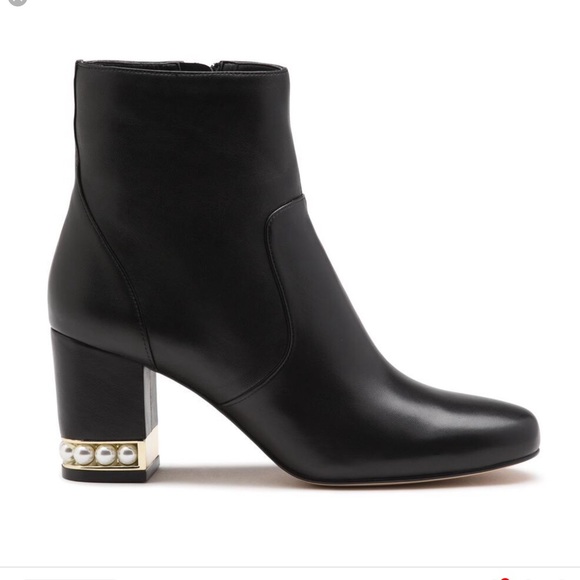 Karl Lagerfeld Shoes - Karl Legerfeld Sadie Embellished Boot with Pearl